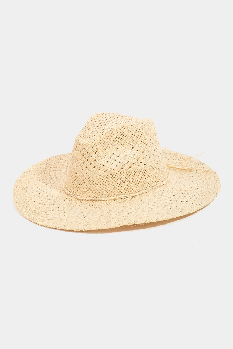 Pink Sunhat Cute Everyday outfit Beach Fame Straw Braided Sun Hat