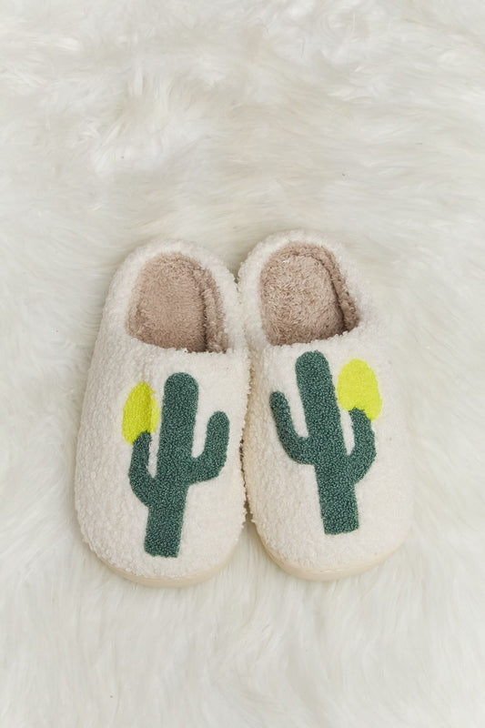 Cactus Plush Slide Slippers Melody comfortable house shoes