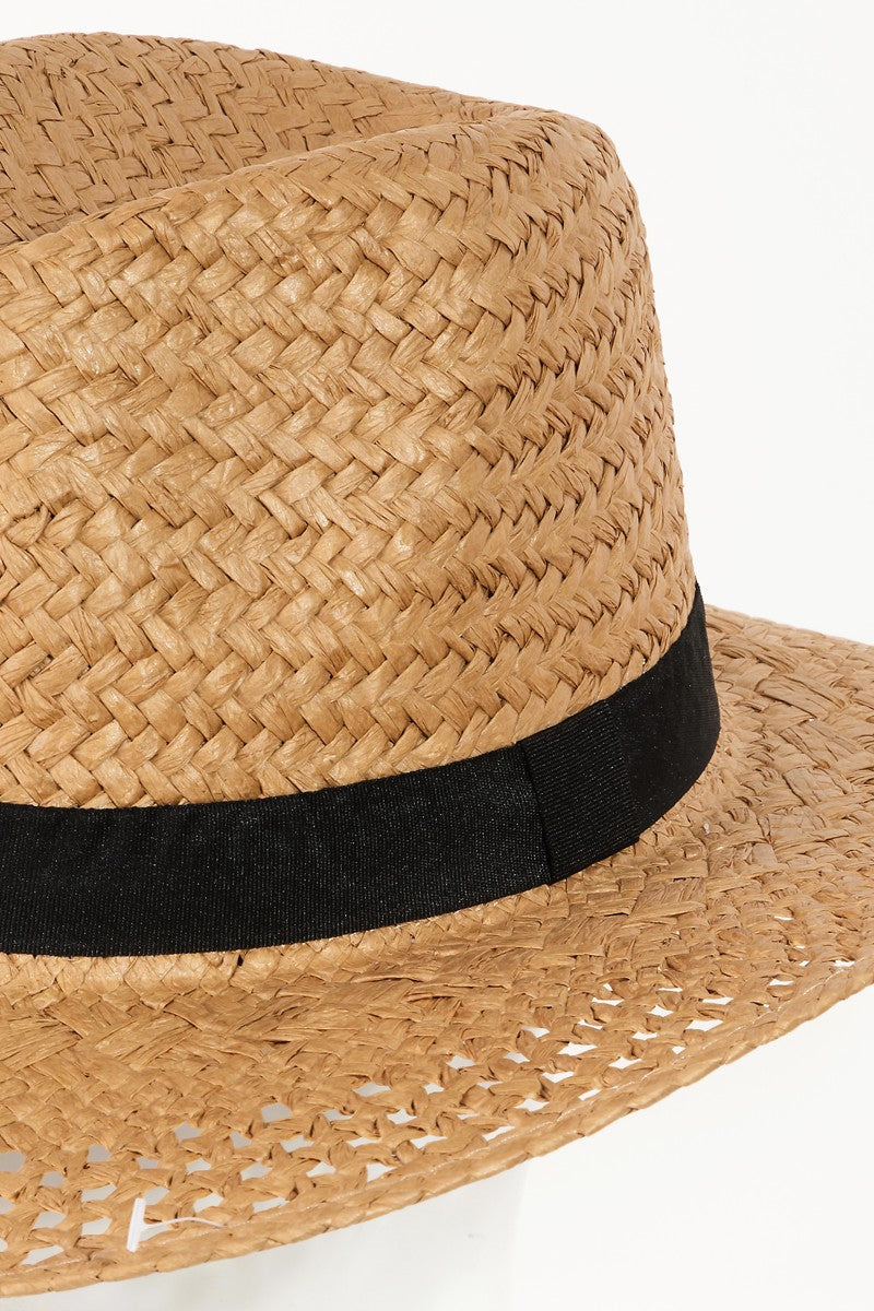 Straw Sun Hat Basket Weave for the Beach or Gardening Walking Around in the Desert