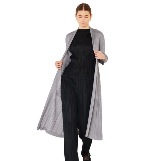 Long Cardigan Pleated Long Sleeve Casual Everyday Outfit