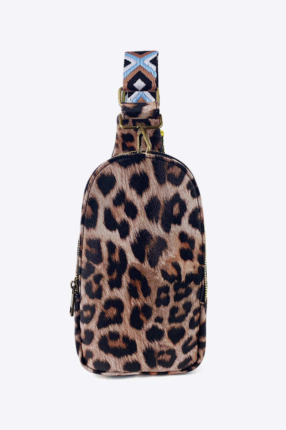 Printed PU Leather Sling Bag