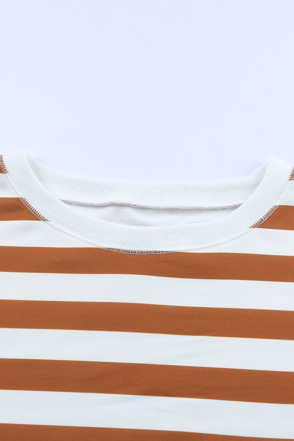 Striped Dropped Shoulder Sweatshirt