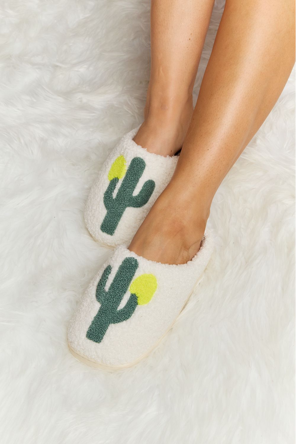 Cactus Plush Slide Slippers Melody comfortable house shoes
